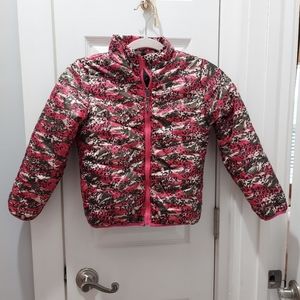 Girls Winter pink green jacket Size 6x